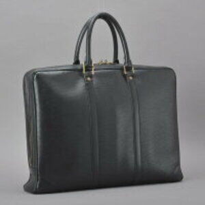 Louis Vuitton Document Voyage Briefcase PDV Leather Epi Porte Black Document Bag